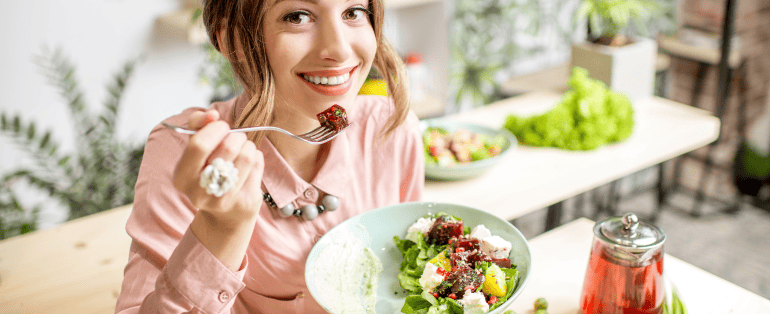 Mantenha uma alimentação equilibrada