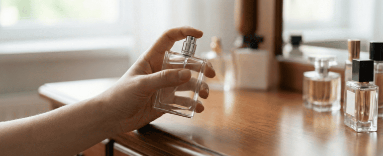 Evite agitar o perfume