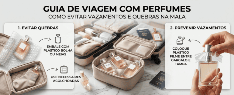 Como evitar vazamentos e quebras na mala