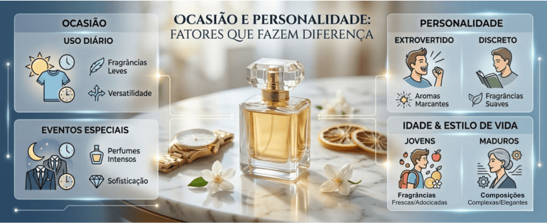 Ocasião e personalidade: fatores que fazem diferença