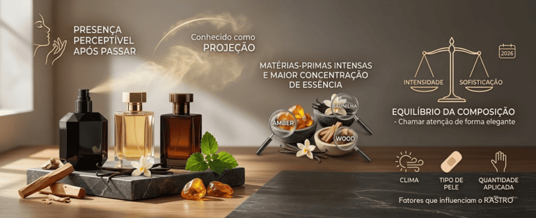 O que significa um perfume deixar rastro?