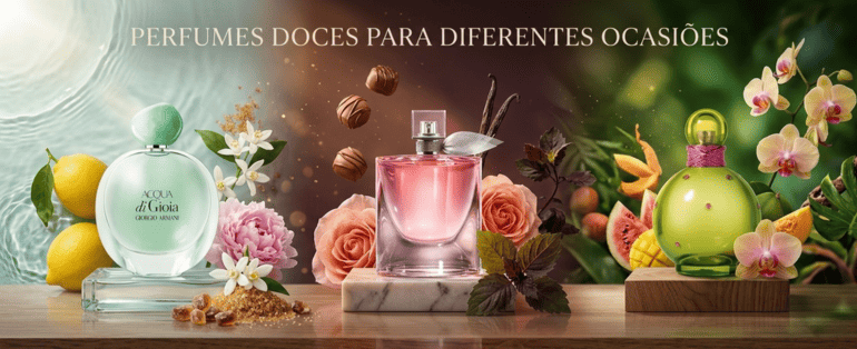 Perfumes doces para diferentes ocasiões