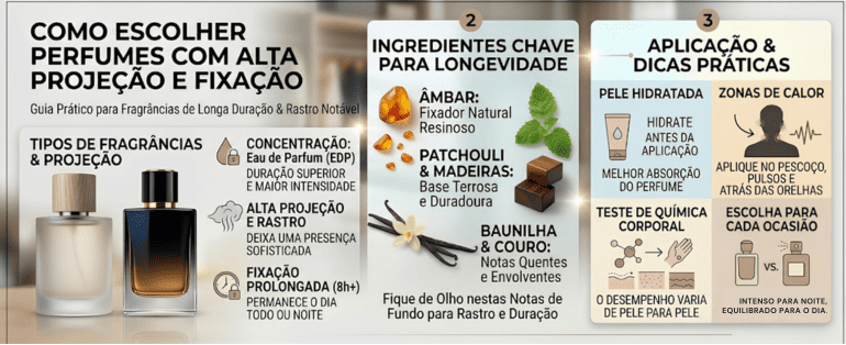 Como escolher um perfume com alta projeção e fixação