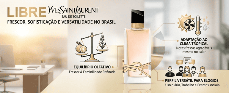Libre Yves Saint Laurent Eau de Toilette: liberdade, elegância e versatilidade
