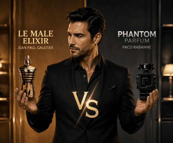 Le Male Elixir vs Phantom Parfum